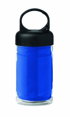 Logo trade promotional giveaways image of: Cooling towel in PET bottle