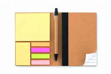 Logotrade promotional item image of: Notebook w/pen & memo pad