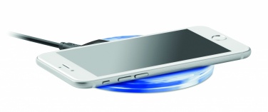 Logo trade promotional items image of: Round wireless charging pad 5W