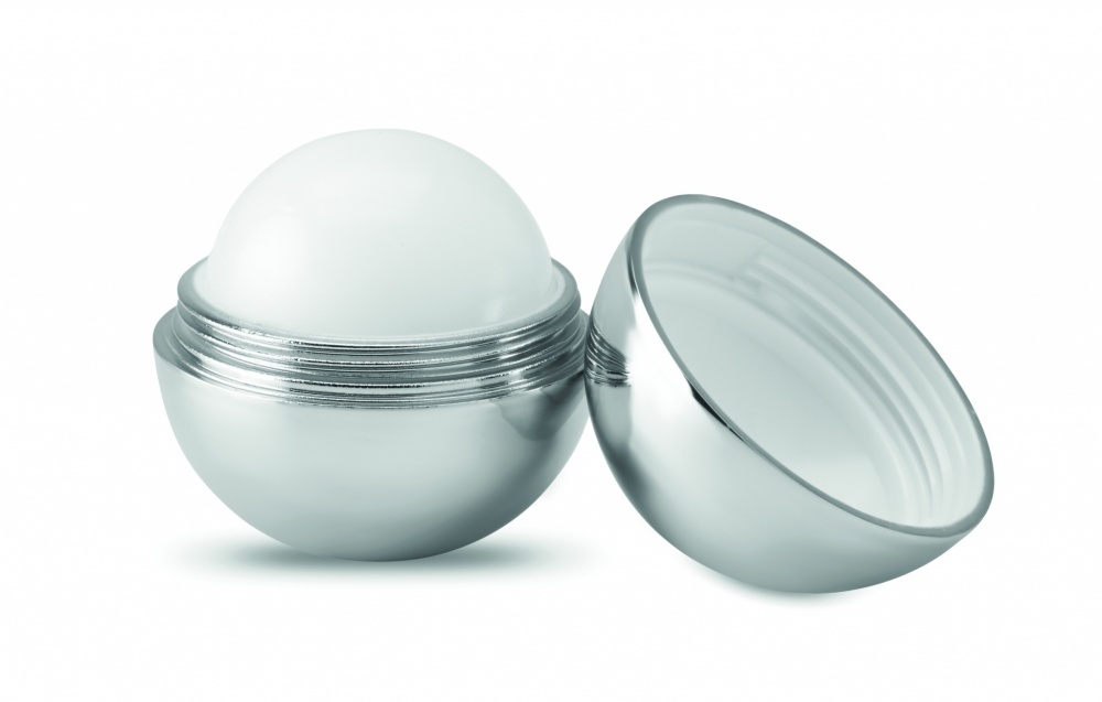 Logo trade promotional merchandise photo of: Round lip balm UV finish