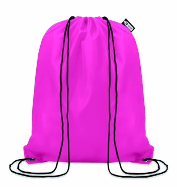 Logo trade corporate gifts image of: 190T RPET drawstring bag