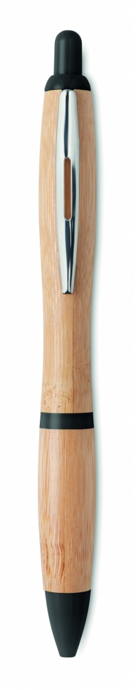 Logotrade promotional giveaway picture of: Ballpoint pen made of ABS and bamboo