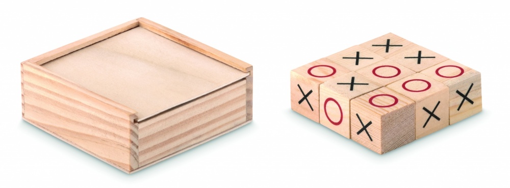 Logo trade corporate gift photo of: Wooden tic tac toe