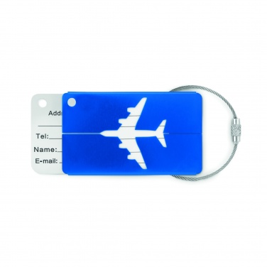 Logo trade promotional giveaways picture of: Aluminium luggage tag