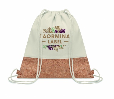 Logo trade promotional gifts picture of: 160gr/m² cotton drawstring bag