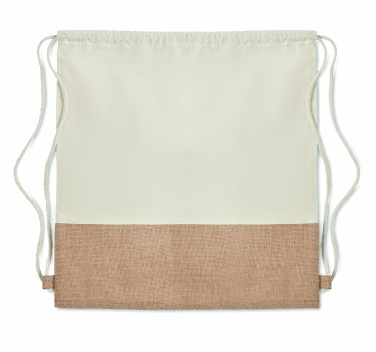 Logotrade promotional merchandise picture of: Drawstring bag w/ jute details