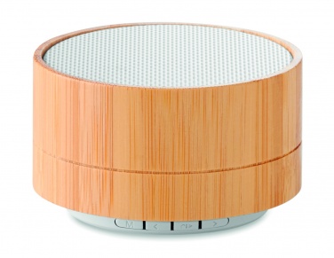 Logotrade promotional product image of: 3W Bamboo wireless speaker