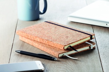 Logotrade promotional product picture of: A5 cork notebook 96 lined