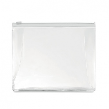 Logo trade promotional gifts image of: Cosmetic pouch with zipper