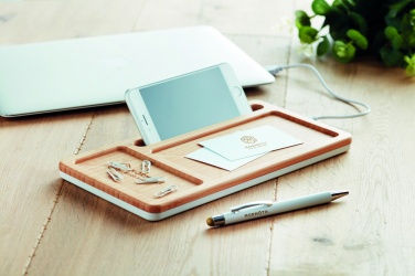 Logo trade corporate gifts picture of: Wireless charging pad 5W MALABAR