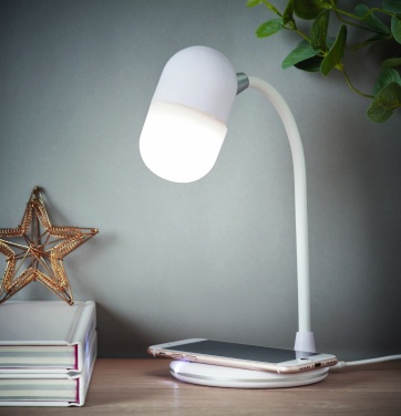 Logo trade promotional items picture of: Wireless charging lamp speaker