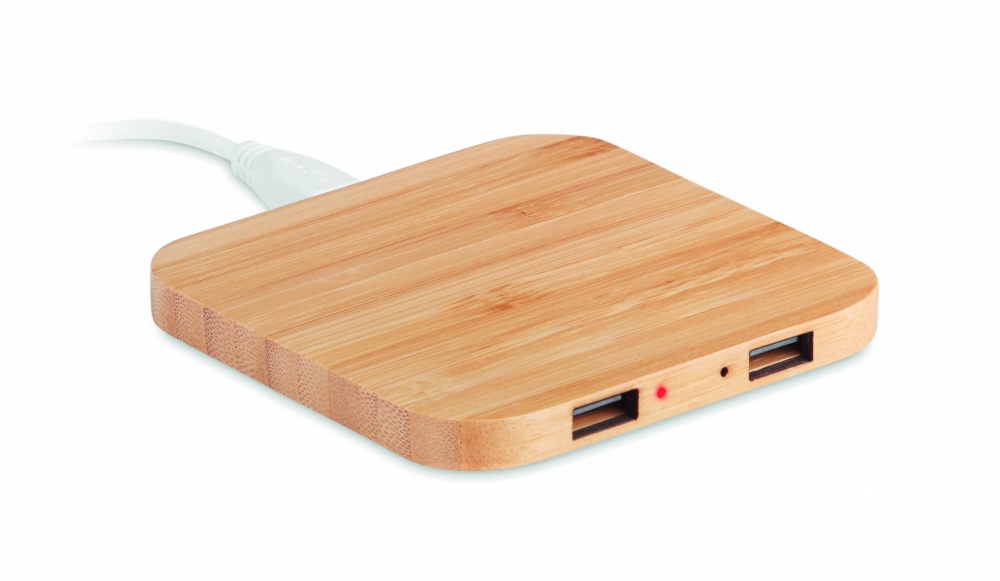 Logotrade promotional merchandise picture of: Bamboo wireless charge pad 5W
