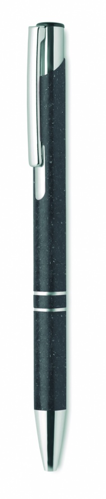 Logo trade promotional products image of: Wheat Straw/ABS push type pen