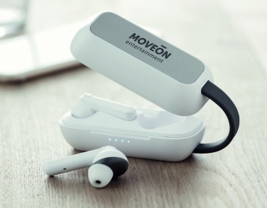 Logo trade promotional gifts picture of: TWS wireless charging earbuds