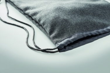 Logotrade advertising product picture of: 1200D heathered drawstring bag