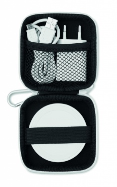 Logo trade promotional items picture of: Wireless charger travel set