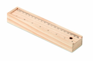 Logotrade corporate gift image of: Stationery set in wooden box