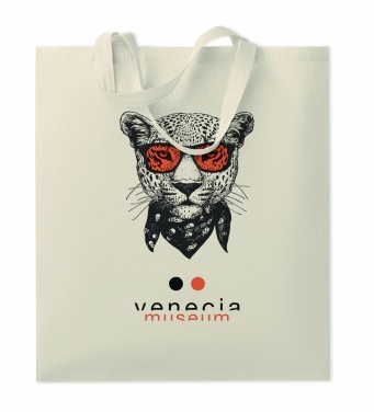Logo trade promotional gifts image of: 140gr/m² cotton shopping bag