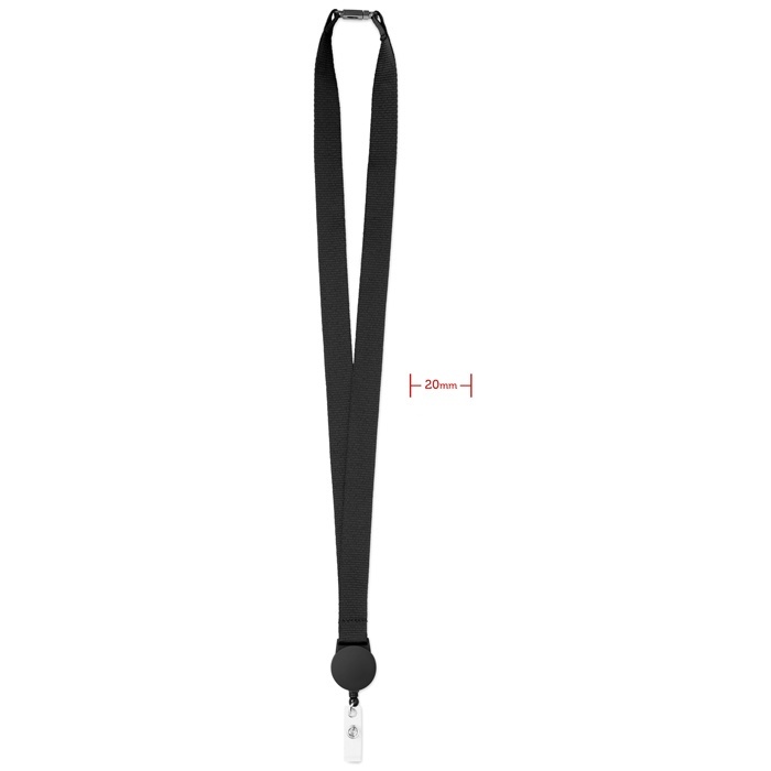 Logotrade promotional item picture of: Lanyard retractable clip