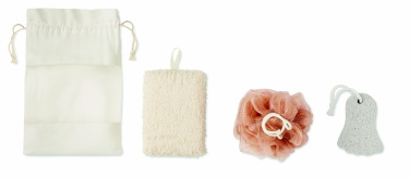 Logotrade promotional item picture of: Bath set in cotton pouch