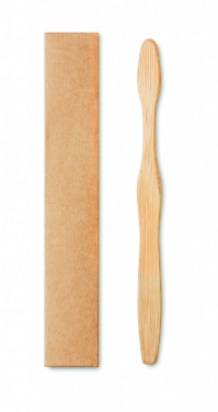 Logotrade promotional giveaway picture of: Bamboo toothbrush in Kraft box