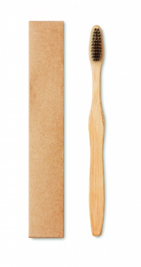 Logotrade promotional gift image of: Bamboo toothbrush in Kraft box