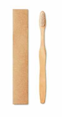 Logotrade corporate gift picture of: Bamboo toothbrush in Kraft box