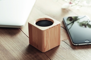 Logotrade business gifts photo of: Bamboo wireless speaker