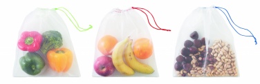 Logotrade promotional merchandise image of: Set of 3 RPET mesh food bags
