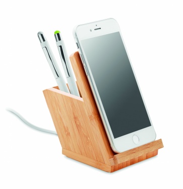 Logotrade promotional product picture of: Wireless charger pen holder 5W BAICOI