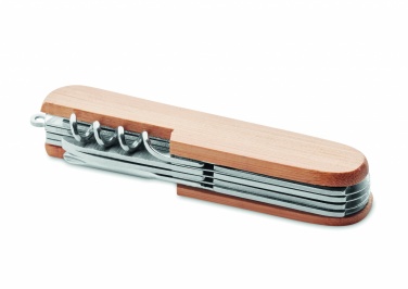 Logo trade promotional items picture of: Multi tool pocket knife bamboo
