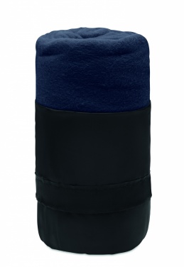 Logo trade promotional giveaways image of: RPET fleece travel blanket
