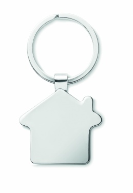 Logotrade promotional item image of: House key ring metal bamboo NORDIC