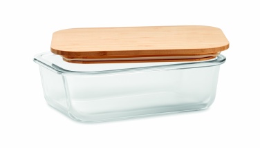 Logotrade promotional merchandise picture of: Glass lunchbox with bamboo lid