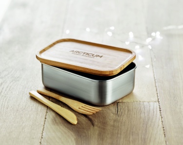 Logo trade promotional product photo of: Stainless steel lunchbox 600ml