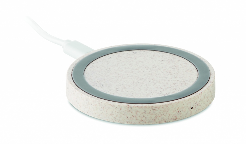 Logo trade promotional gifts picture of: Wheat straw/ABS charger 5W