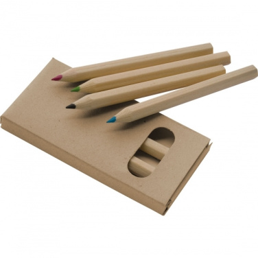 Logo trade corporate gifts picture of: Wooden crayons MINNIE