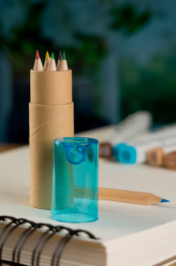 Logo trade promotional merchandise photo of: Wooden crayons BECKY