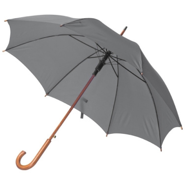 Logotrade promotional giveaway picture of: Wooden automatic umbrella NANCY