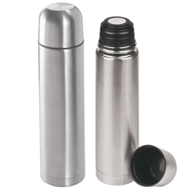 Logo trade advertising products image of: Stainless steel isolating flask VIRGINIA BEACH 100 ml