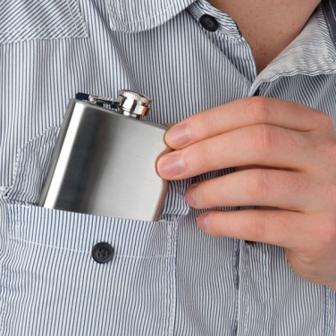 Logotrade promotional merchandise picture of: Stainless steel hip flask FRESNO 104 ml