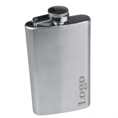 Logo trade advertising products picture of: Stainless steel hip flask FRESNO 104 ml