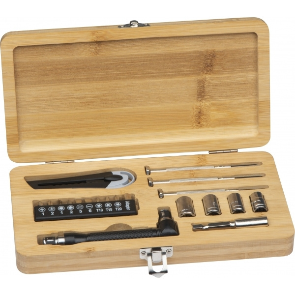 Logo trade advertising products picture of: 22-piece tool set BERINGEN