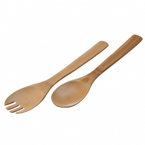 Logo trade promotional items picture of: Bamboo salad servers CAPUA