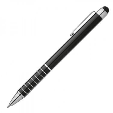 Logo trade promotional giveaway photo of: Metal ballpen with touch pen LUEBO