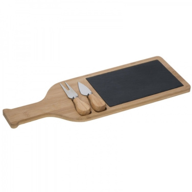 Logotrade advertising products photo of: Cheese chopping board with slate plate CALAIS