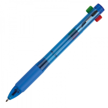 Logo trade promotional giveaways picture of: Plastic ballpen 4in1 NEAPEL