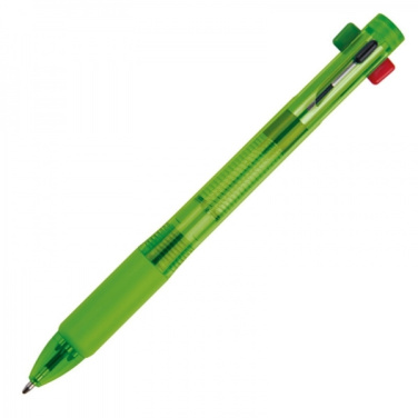 Logo trade promotional item photo of: Plastic ballpen 4in1 NEAPEL