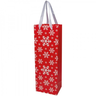 Logo trade corporate gift photo of: Wine bag in Christmas design LAPLAND