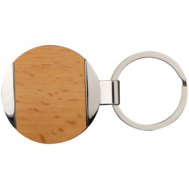 Logo trade advertising products picture of: Wooden keyring LANGHAUS